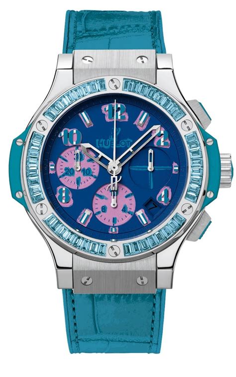 hublot big bang pop art steel blue|Hublot chronograph.